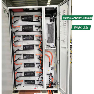 215KWh LiFePo4 ব্যাটারি 100KW বহিরঙ্গন BESS ক্যাবিনেট তরল শীতল এবং 2.2T নামমাত্র শক্তি সঙ্গে