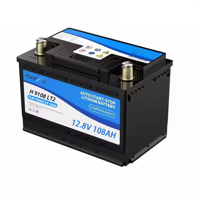 12.8V 108ah 1360CCA রিচার্জেবল লাইফপো4 ব্যাটারি 1382WH সঙ্গে বিল্ট ইন BMS নামমাত্র ভোল্টেজ জন্য অটো ইঞ্জিন শুরু এবং বন্ধ