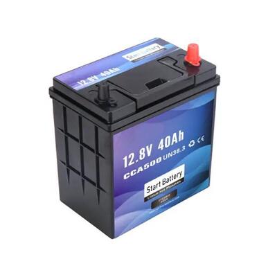 গুণ 12V 40Ah LiFePO4 স্টার্টিং ব্যাটারি 500CCA ব্লুটুথ মেরিন আরভি ট্রাক লিথিয়াম ব্যাটারি স্মার্ট BMS সহ কারখানা