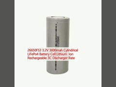 26650FS3 3.2V 3000mah সিলিন্ড্রিকাল LiFePo4 ব্যাটারি সেল লিথিয়াম আয়ন রিচার্জেবল 3C ডিসচার্জার রেট
